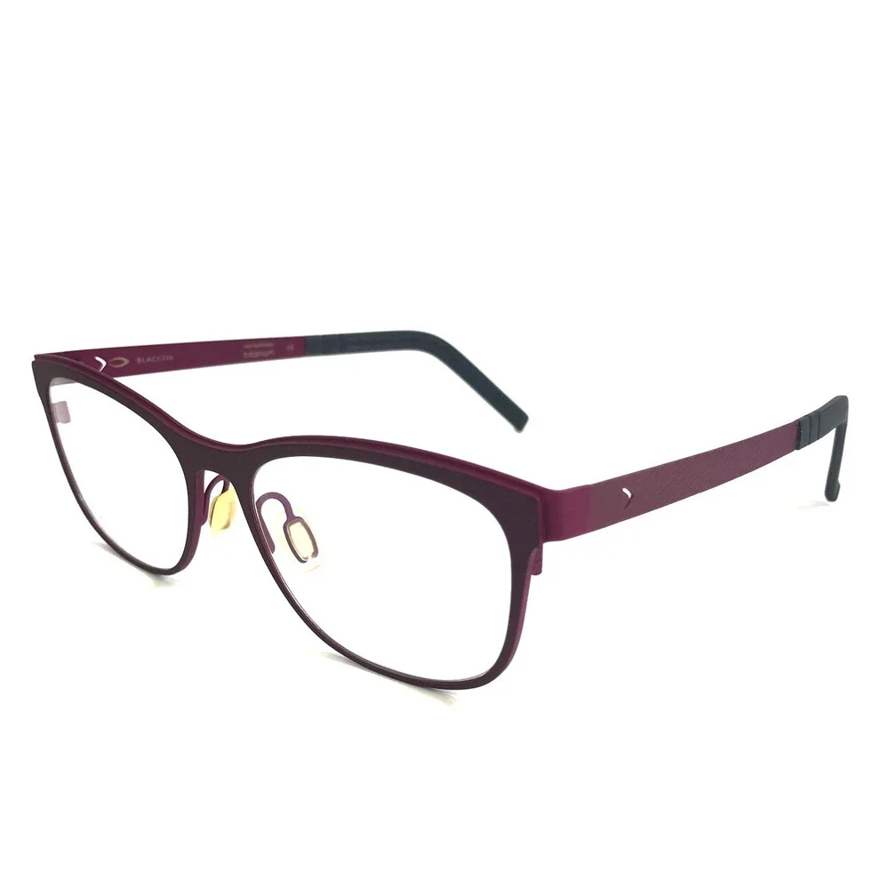 Blackfin Eyeglasses Frames FRAZIER BF739 COL. 575 Purple Red Rectangle 52-16-145